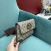 Replica Gucci Gg Coated Canvas Animalier Flap Belt Bag 489617