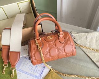 Replica Gucci Gg Matelasse Leather Top Handle Shoulder Bag 702251