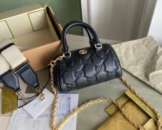 Replica Gucci Gg Matelasse Leather Top Handle Shoulder Bag 702251