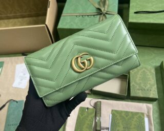 Replica Gucci Soft Leather Gg Marmont Continental Wallet 443436