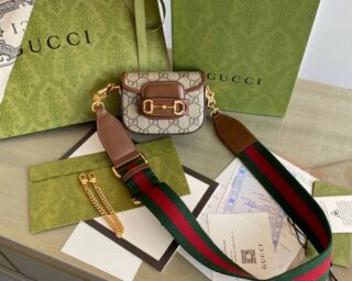 Replica Gucci Horsebit 1955 Strap Wallet 699760