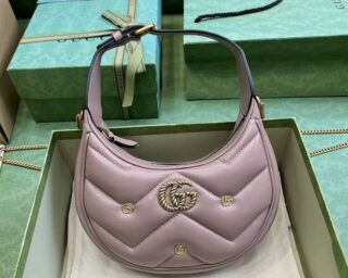 Replica Gucci GG Marmont Half-Moon-Shaped Mini Bag 770983