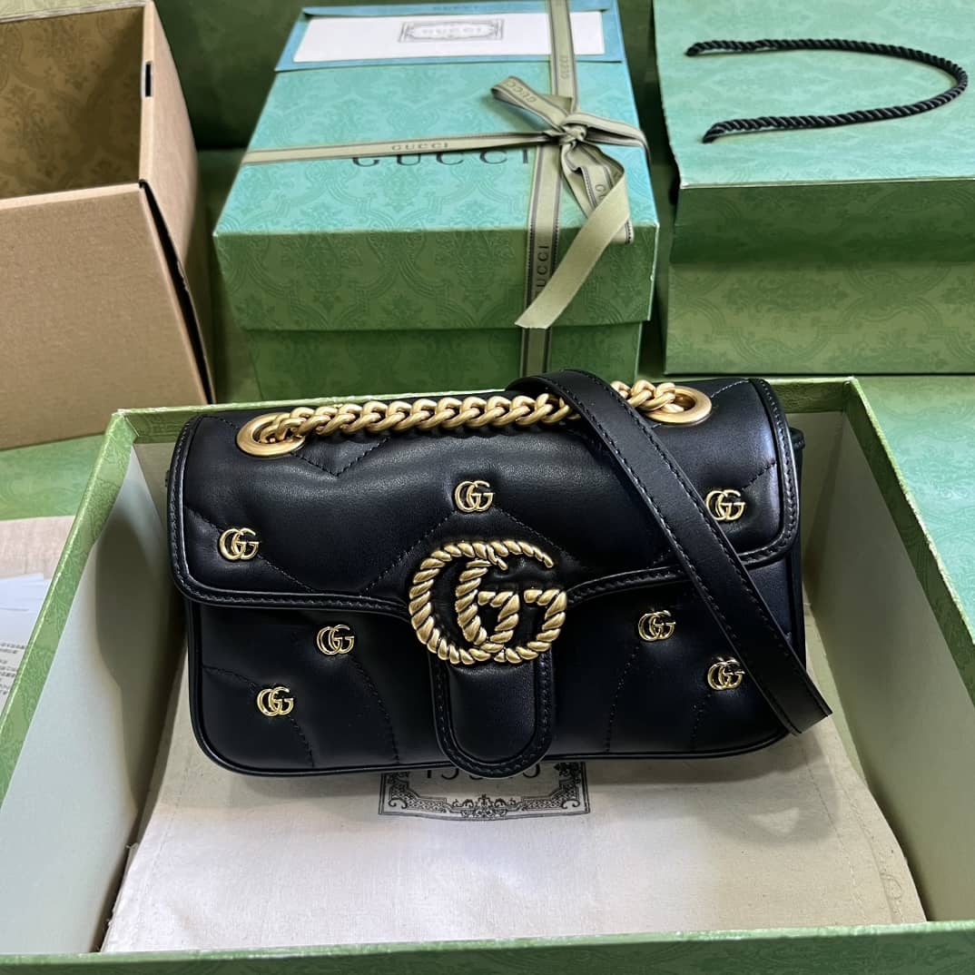 Replica Gucci Marmont MatelassÉ Mini Chain Shoulder Bag 446744