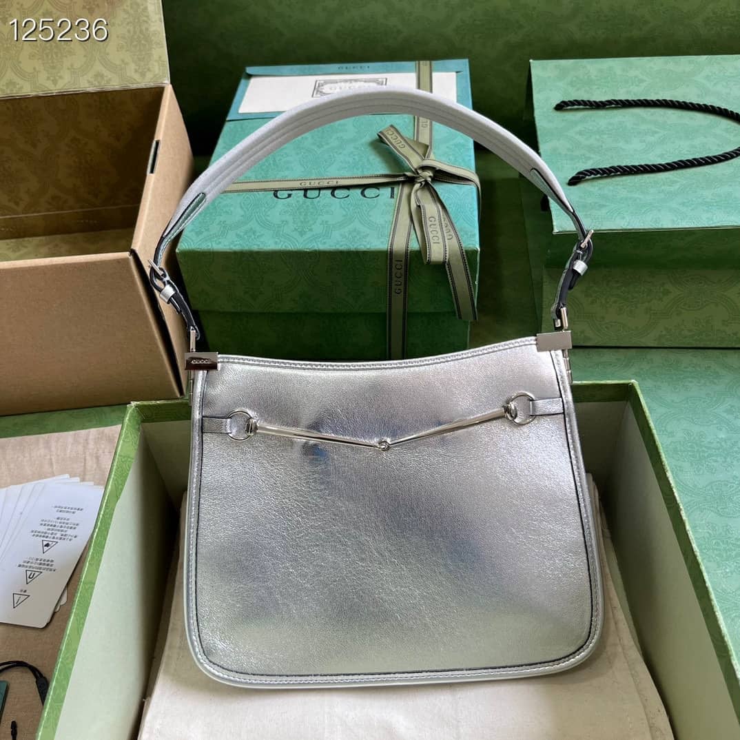 Replica Gucci Horsebit Slim Shoulder Bag 764191