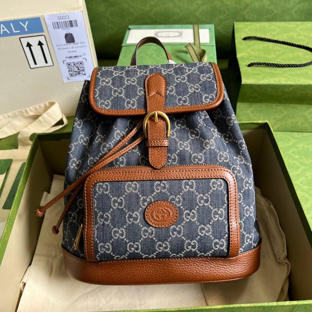 Replica Gucci Backpack With Interlocking G 674147