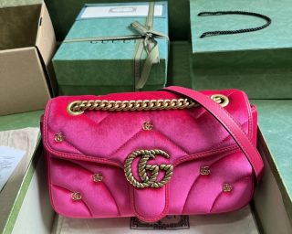 Replica Gucci GG Marmont Quilted Small Shoulder Crossbody Bag 443497