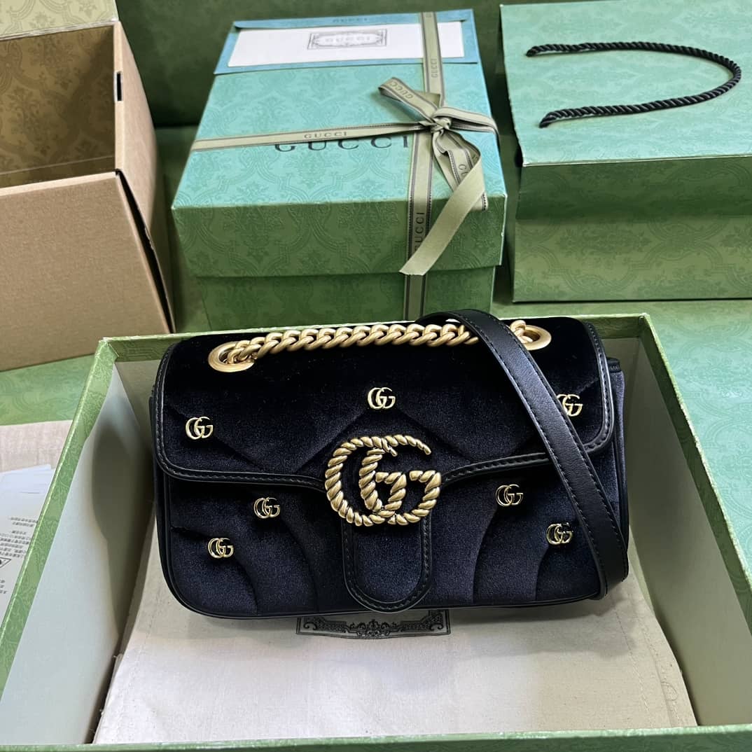 Replica Gucci Marmont MatelassÉ Mini Chain Shoulder Bag 446744