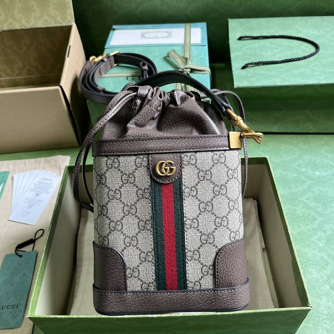 Replica Gucci Ophidia GG Canvas Bucket Bag 752583