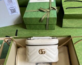 Replica Gucci GG Marmont Mini Top Handle Bag 699515