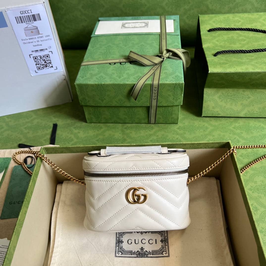 Replica Gucci GG Marmont Mini Top Handle Bag 699515