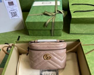 Replica Gucci GG Marmont Mini Top Handle Bag 699515