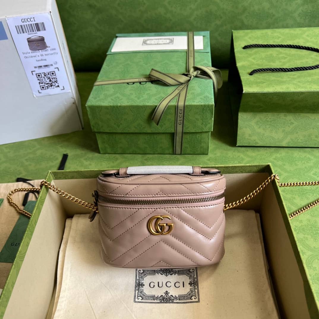 Replica Gucci GG Marmont Mini Top Handle Bag 699515