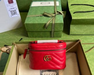 Replica Gucci GG Marmont Mini Top Handle Bag 699515