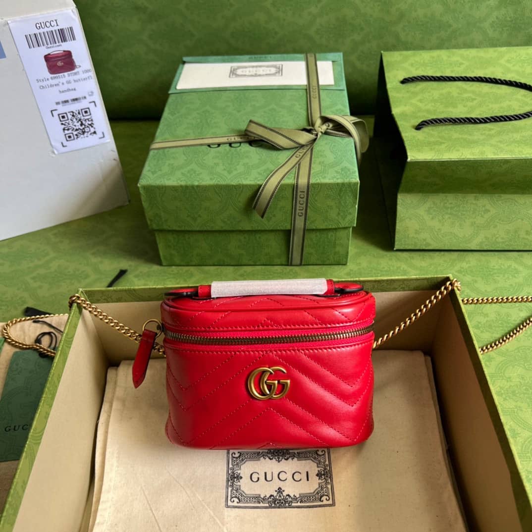 Replica Gucci GG Marmont Mini Top Handle Bag 699515