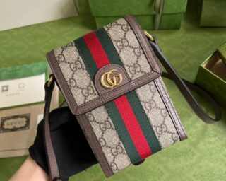 Replica Gucci Ophidia Top Handle Mini Phone Bag 696056