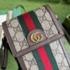 Replica Gucci Ophidia Top Handle Mini Phone Bag 696056