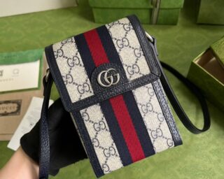 Replica Gucci Ophidia Top Handle Mini Phone Bag 696056