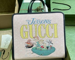 Replica Gucci Children Canvas Print Tote Bag 605614