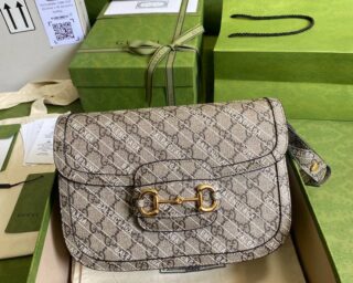 Replica Gucci Horsebit 1955 GG Small Shoulder Bag 602204