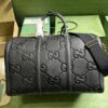 Replica Gucci GG Embossed Leather Duffle Bag 725282