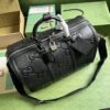 Replica Gucci GG Embossed Leather Duffle Bag 725282