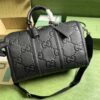 Replica Gucci GG Embossed Leather Duffle Bag 725282