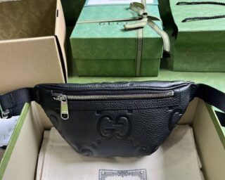 Replica Gucci GG Embossed Leather Belt Bag 658582