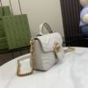 Replica Gucci Chevron Leather GG Marmont Mini Top Handle Bag 547260