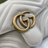 Replica Gucci Chevron Leather GG Marmont Mini Top Handle Bag 547260