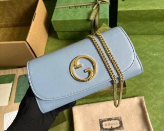 Replica Gucci Blondie Continental Leather Chain Wallet 725215