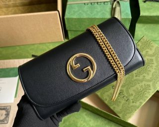 Replica Gucci Blondie Continental Leather Chain Wallet 725215