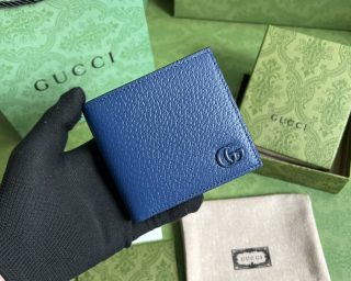 Replica Gucci GG Marmont Leather Bi-Fold Wallet 428726