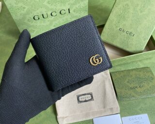 Replica Gucci GG Marmont Leather Bi-Fold Wallet 428726