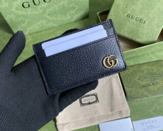 Replica Gucci GG Marmont Leather Card Case 657588