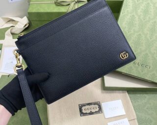 Replica Gucci Gg Marmont Leather Pouch 658562