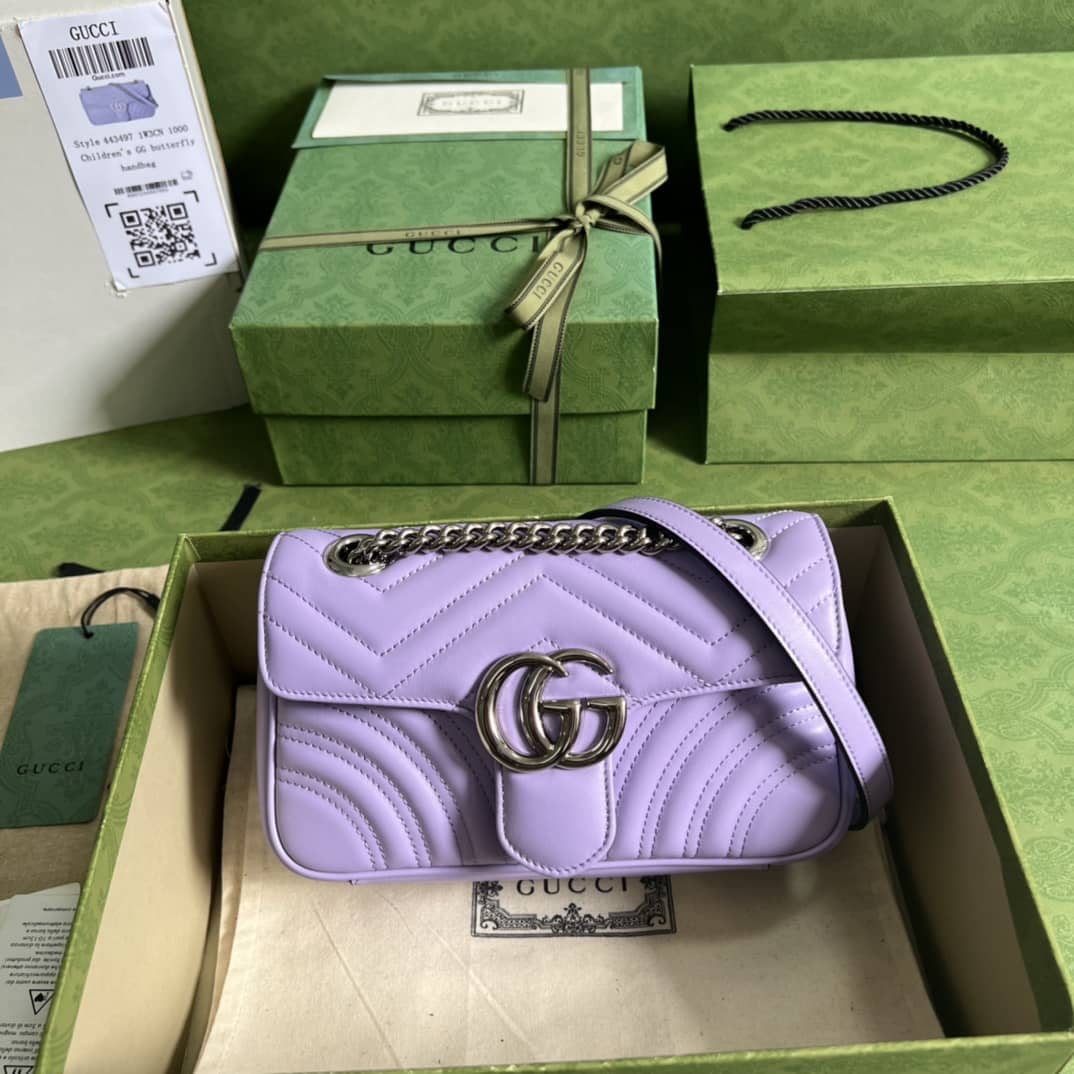 Replica Gucci Marmont MatelassÉ Mini Chain Shoulder Bag 446744