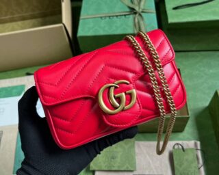 Replica Gucci GG Marmont MatelassÉ Leather Super Mini Bag 476433