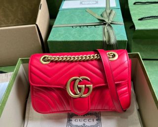 Replica Gucci Marmont MatelassÉ Mini Chain Shoulder Bag 446744