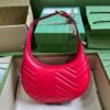 Replica Gucci GG Marmont Half-Moon-Shaped Mini Bag 699514