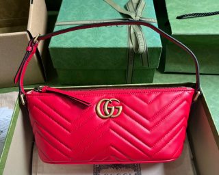 Replica Gucci GG Marmont Red Small Shoulder Bag 739166