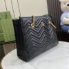 Replica Gucci GG Marmont Leather Medium Tote Bag 779724