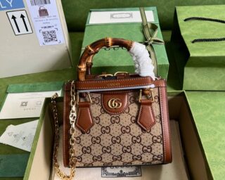 Replica Gucci GG Diana Lizard Mini Bag 675800