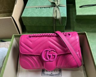 Replica Gucci Marmont MatelassÉ Mini Chain Shoulder Bag 446744