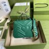 Replica Gucci Chevron Leather GG Marmont Mini Top Handle Bag 547260