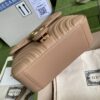 Replica Gucci Chevron Leather GG Marmont Mini Top Handle Bag 547260