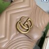 Replica Gucci Chevron Leather GG Marmont Mini Top Handle Bag 547260