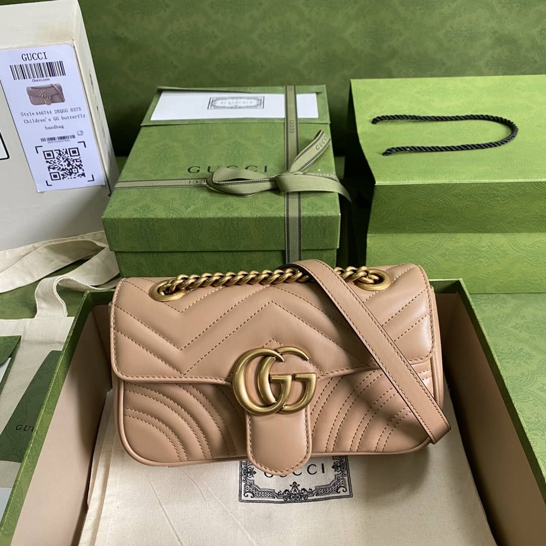 Replica Gucci Marmont MatelassÉ Mini Chain Shoulder Bag 446744