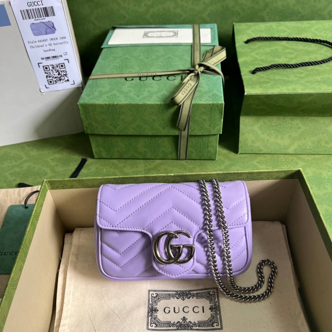 Replica Gucci GG Marmont MatelassÉ Leather Super Mini Bag 476433