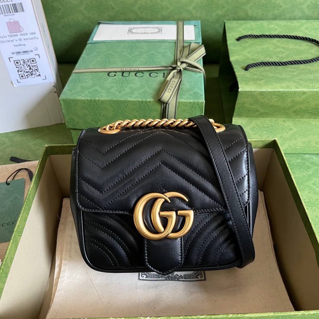 Replica Gucci GG Marmont Mini Shoulder Bag 739682