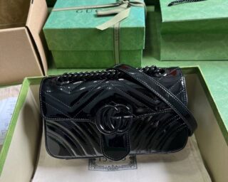 Replica Gucci Marmont MatelassÉ Mini Chain Shoulder Bag 446744